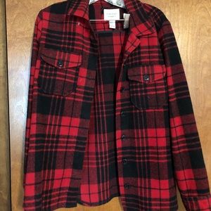 Forever 21 Thick Fleece / Wool Flannel Button Up